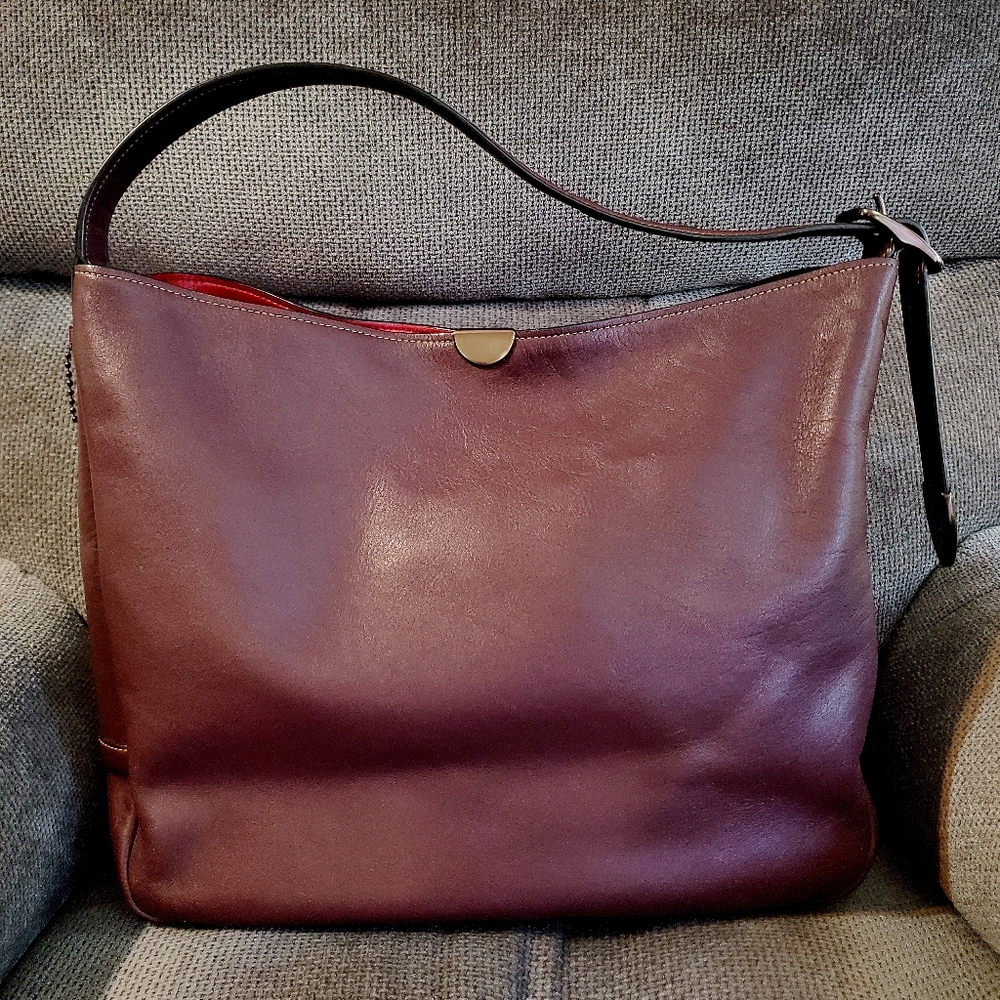 Coach 1941 Bedford Hobo bag in Oxblood.